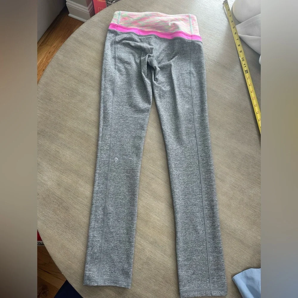 Ivivva Gray and Mint girls reversible Leggings